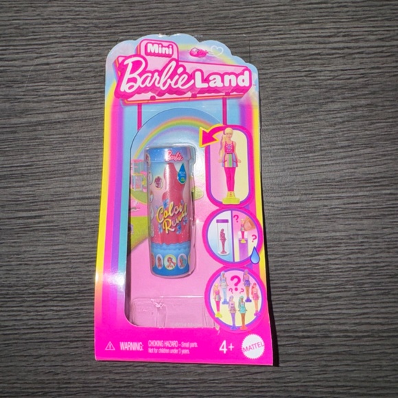 Mini Barbie Land Cutie Reveal + Pink Lipstick Reveal (pretend) + Color Reveal - Picture 3 of 8